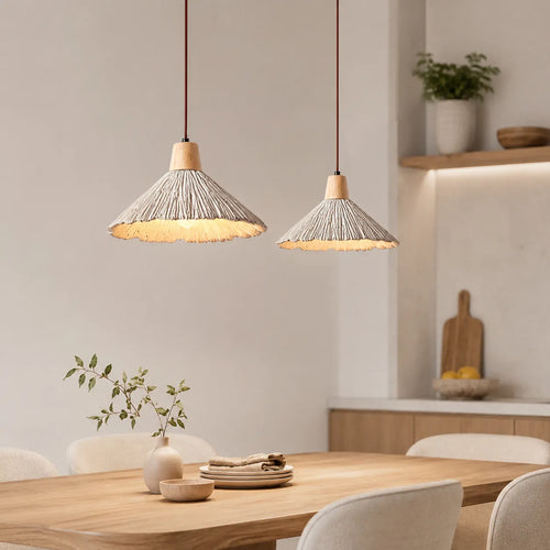 Arien Cream Retro Wabi-Sabi LED Pendant Light