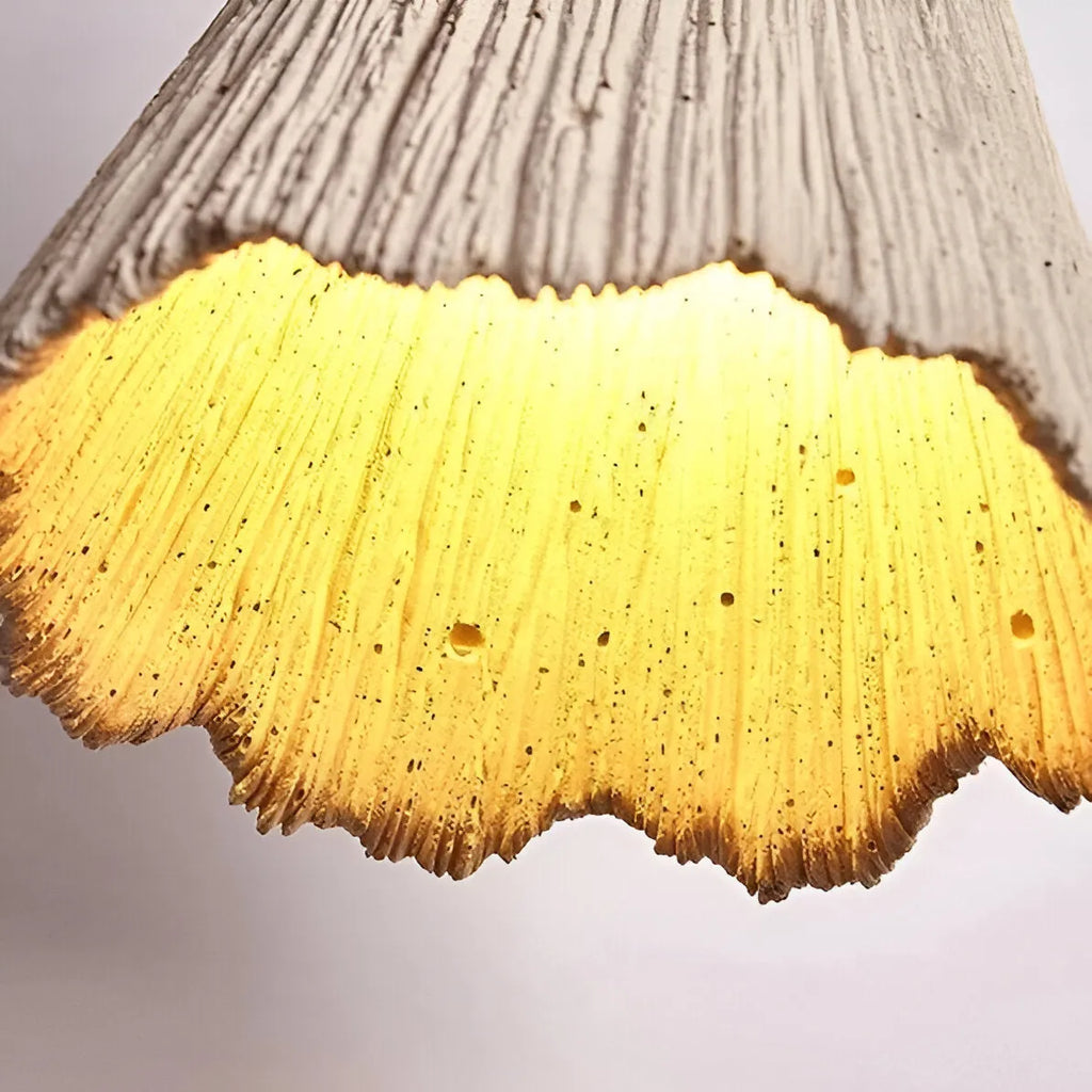 Arien Wabi-Sabi Cement & Wood Pendant Light