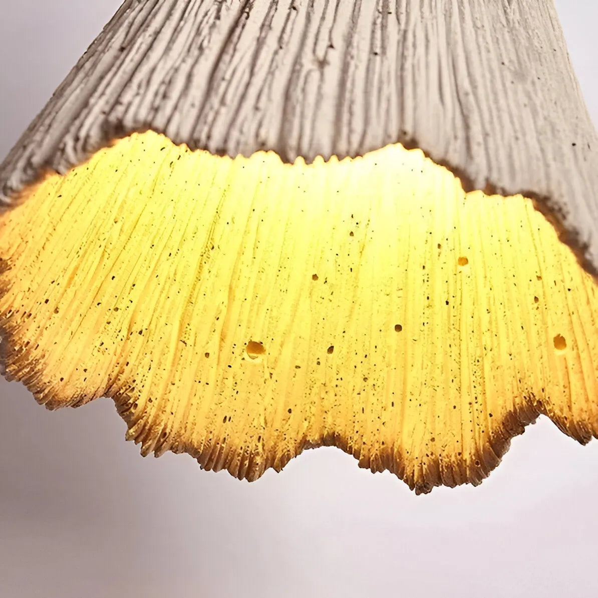 Arien Wabi-Sabi Cement & Wood Pendant Light