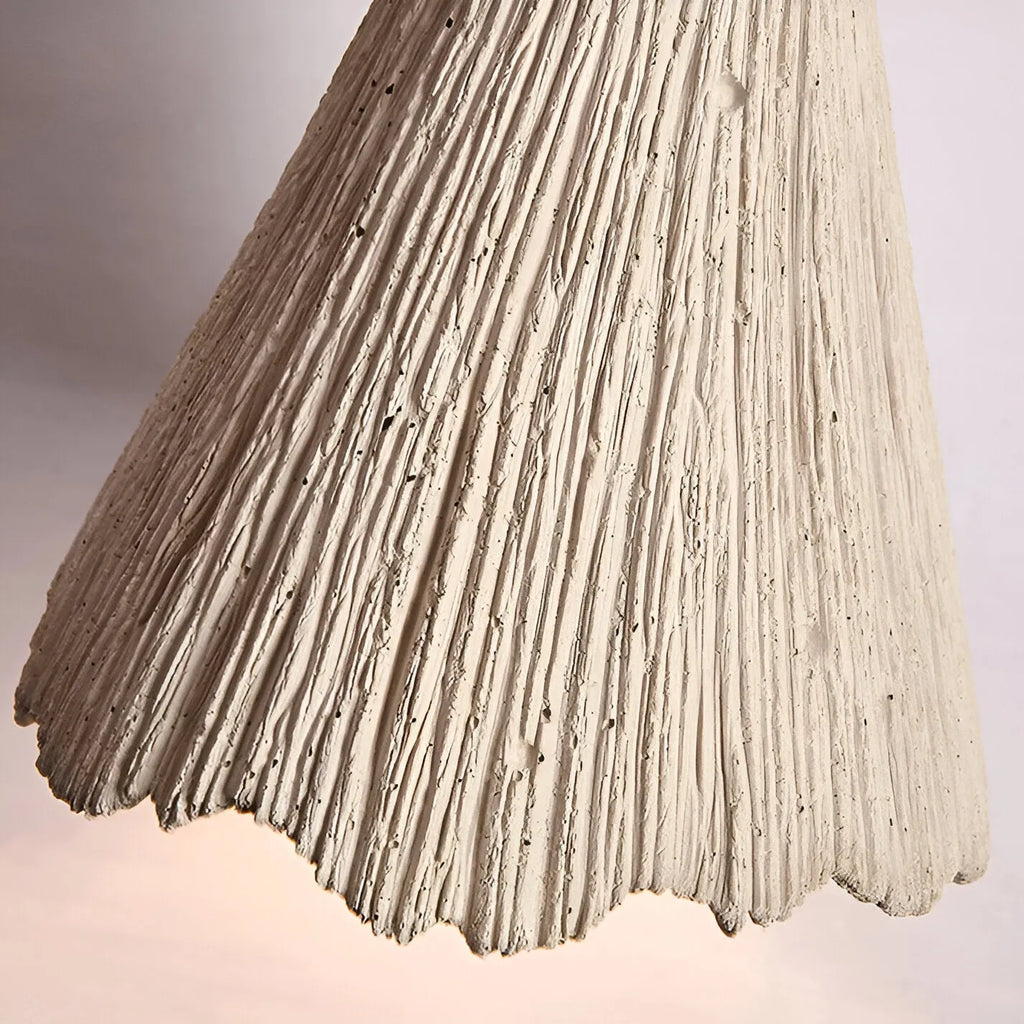 Arien Wabi-Sabi Cement & Wood Pendant Light