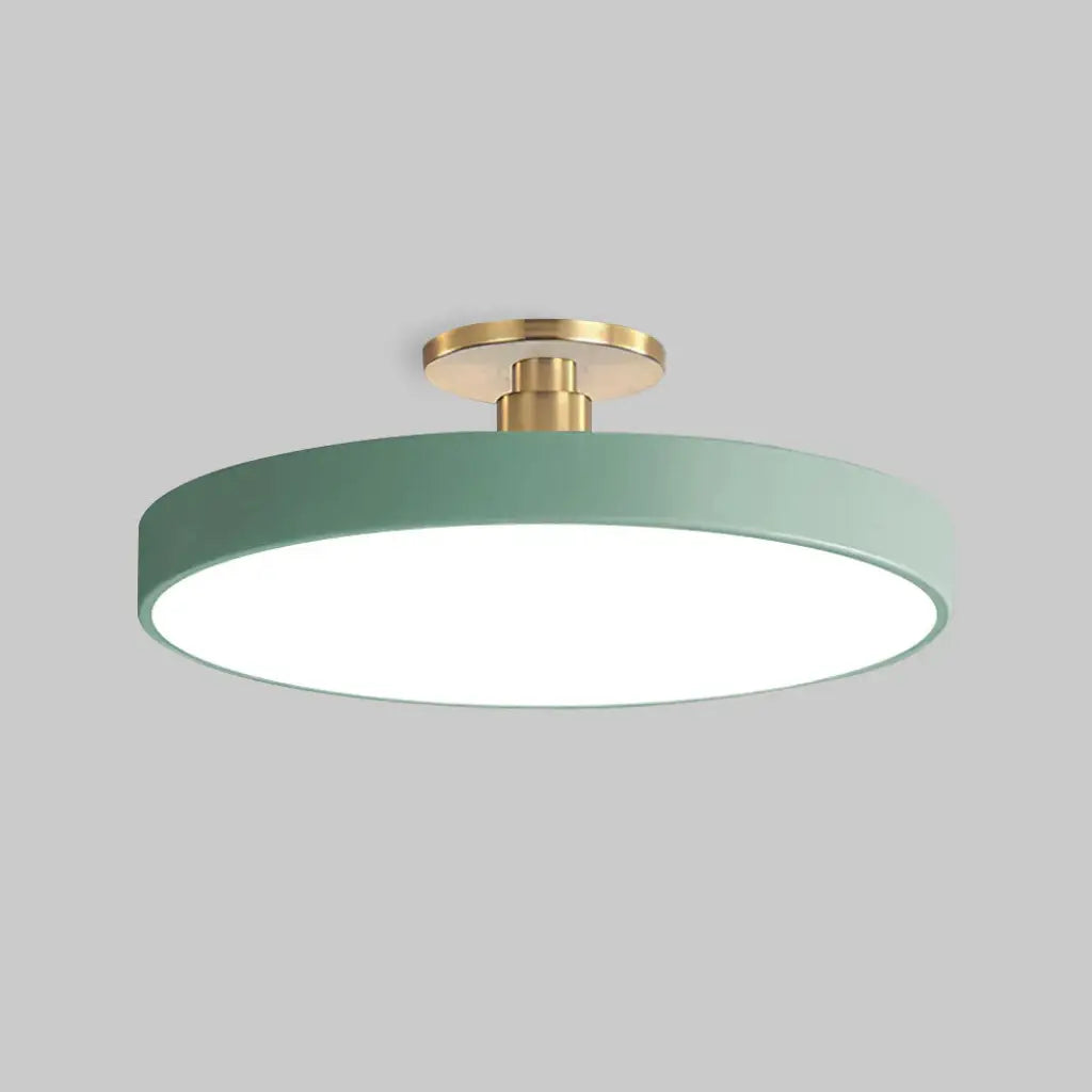 Datum Modern Drum LED Flush Mount Ceiling Light