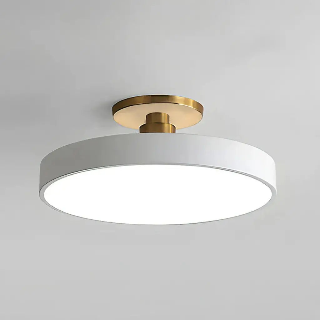 Datum Modern Drum LED Flush Mount Ceiling Light