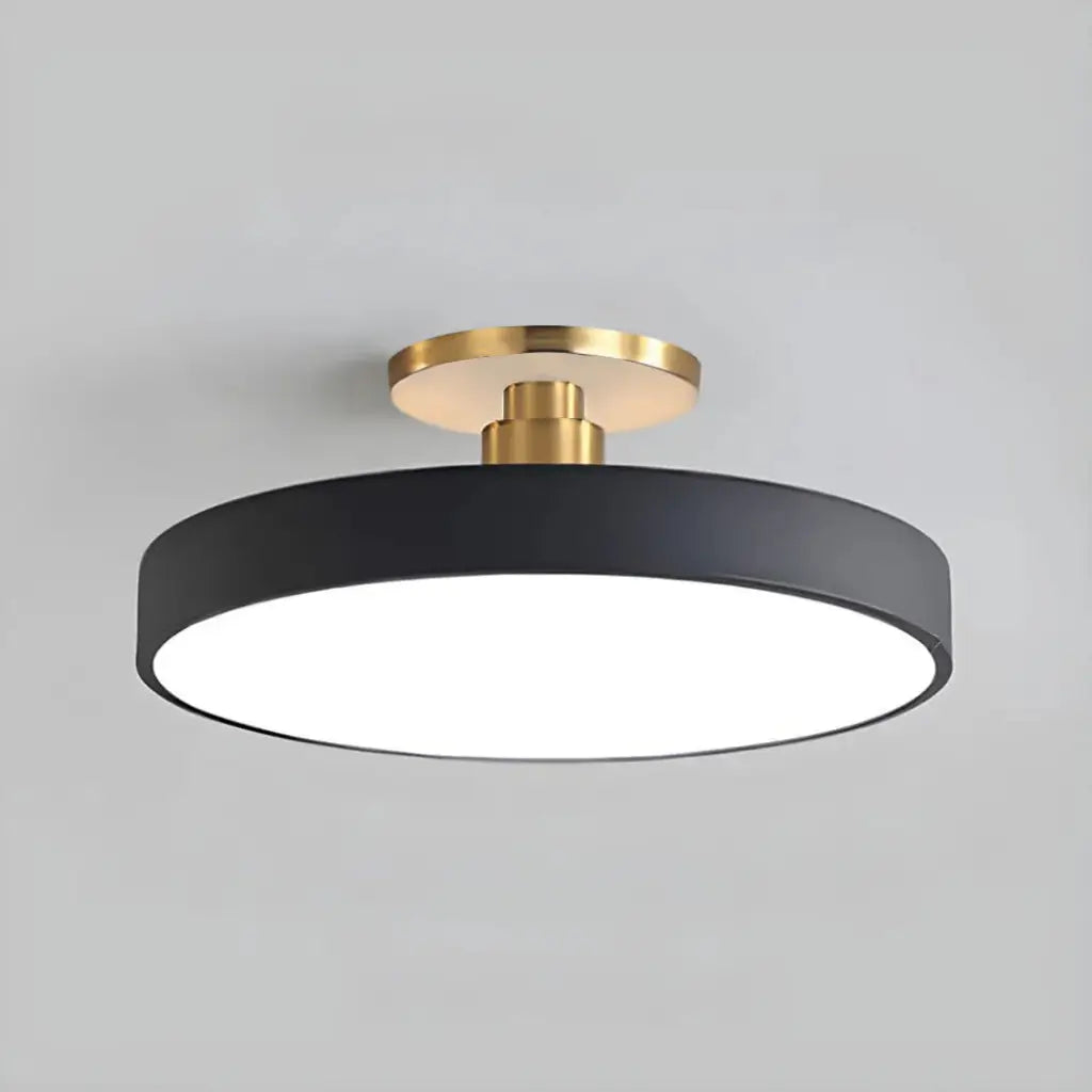 Datum Modern Drum LED Flush Mount Ceiling Light