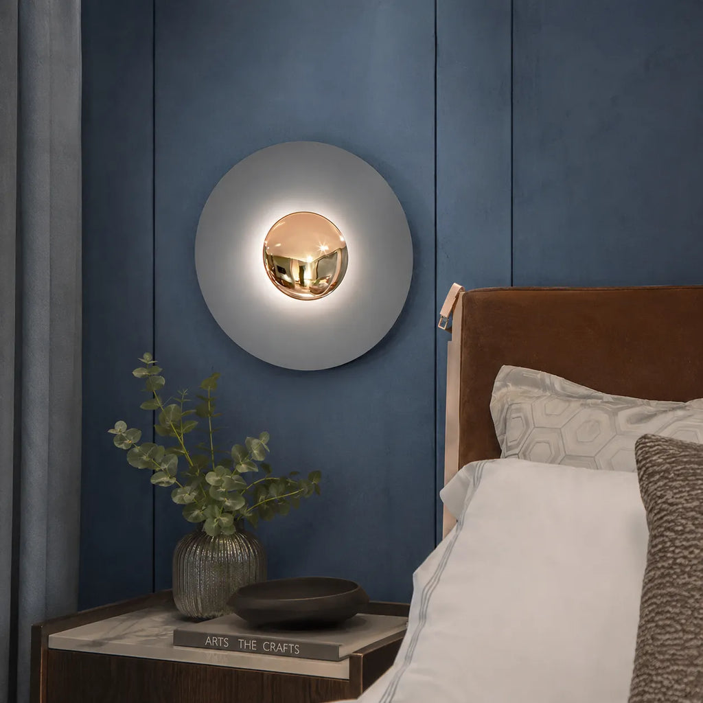 Raisa Nordic Round Metal LED Wall Light