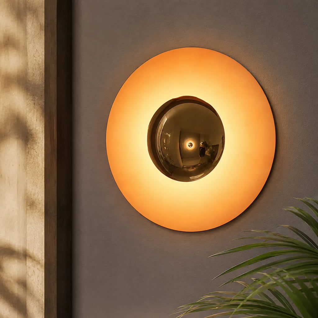 Raisa Nordic Round Metal LED Wall Light