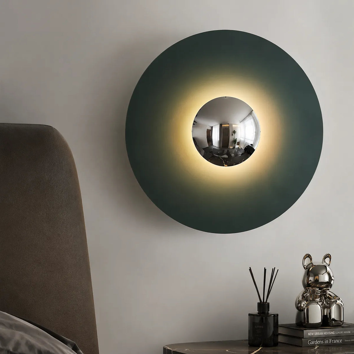 Raisa Nordic Round Metal LED Wall Light