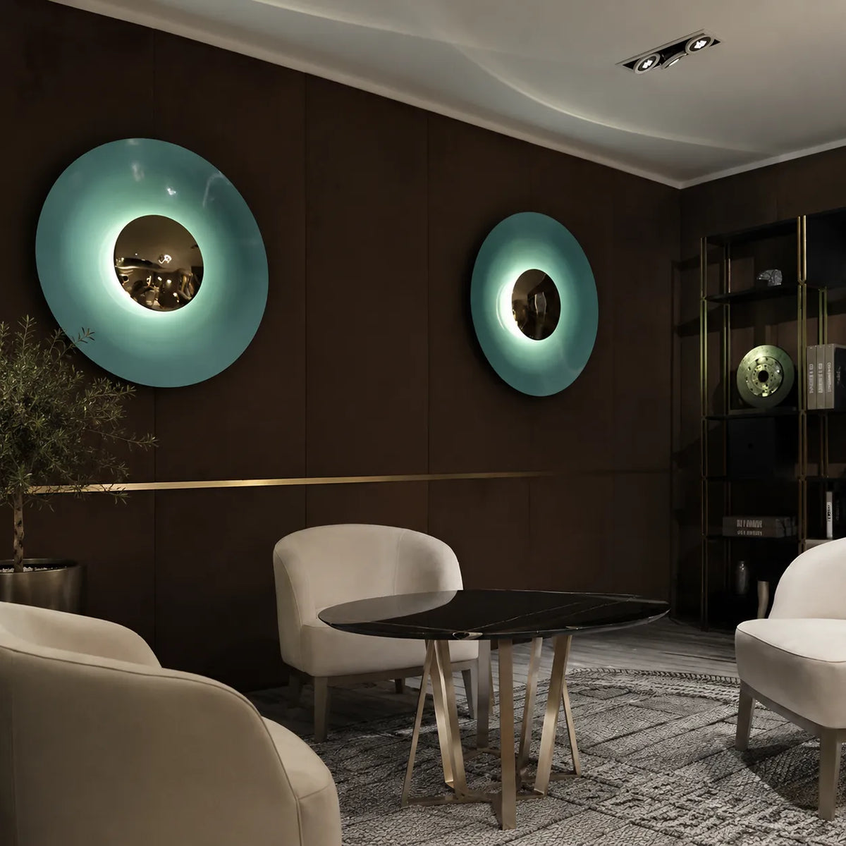 Raisa Nordic Round Metal LED Wall Light