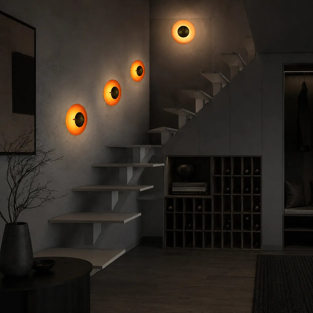 Raisa Nordic Round Metal LED Wall Light