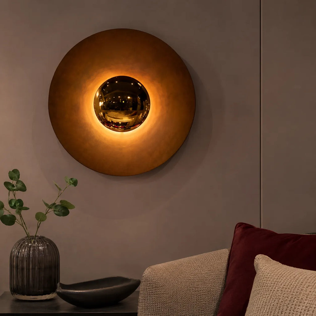 Raisa Nordic Round Metal LED Wall Light