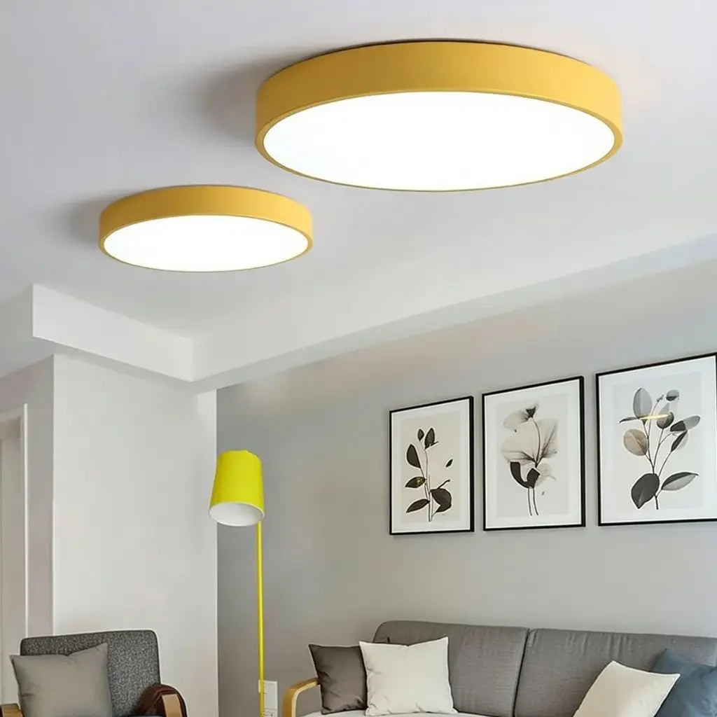 Disc Minimalist Round LED Flush Mount Ceiling Light