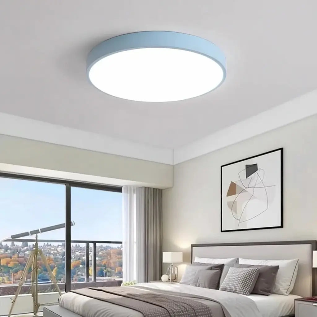 Disc Minimalist Round LED Flush Mount Ceiling Light