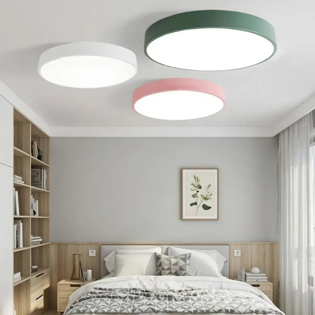Disc Minimalist Round LED Flush Mount Ceiling Light