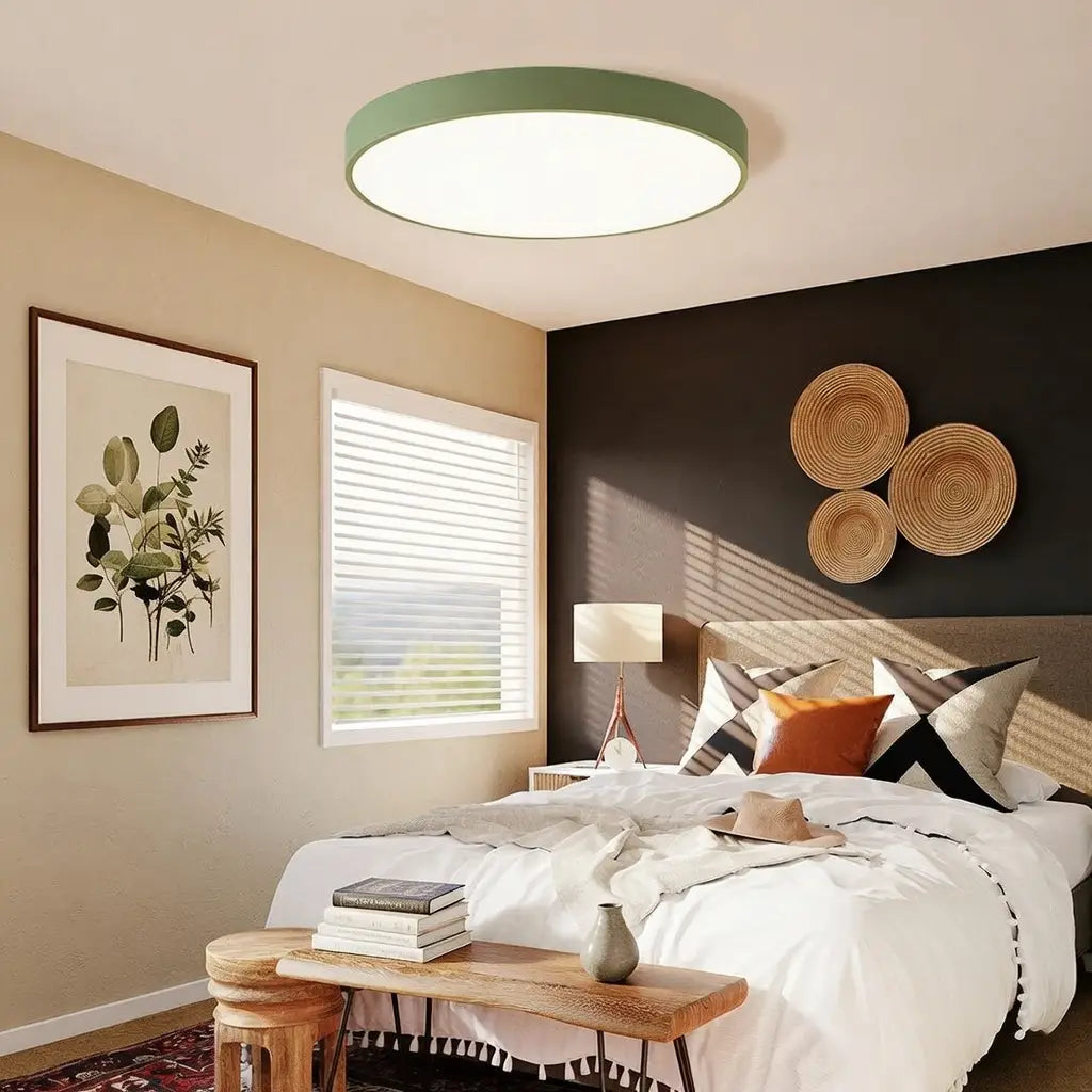 Disc Minimalist Round LED Flush Mount Ceiling Light