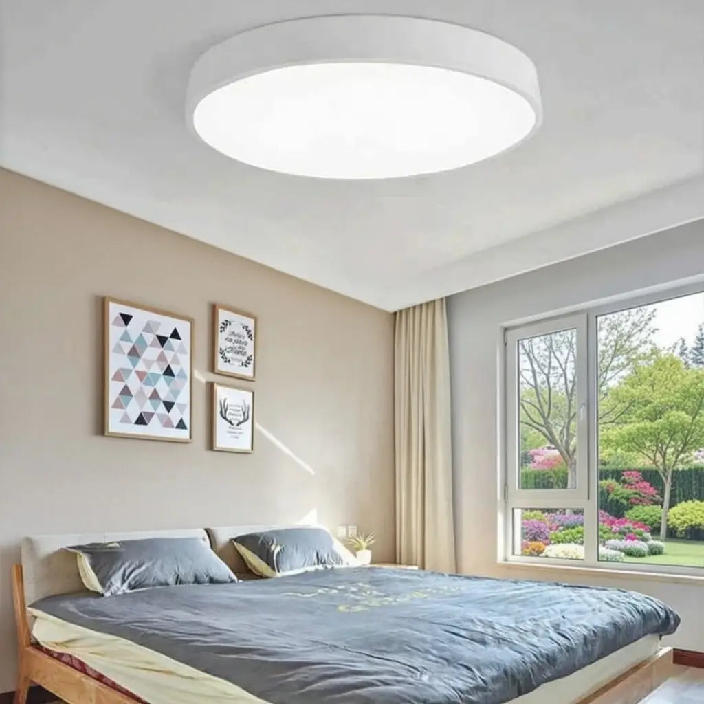 Disc Minimalist Round LED Flush Mount Ceiling Light