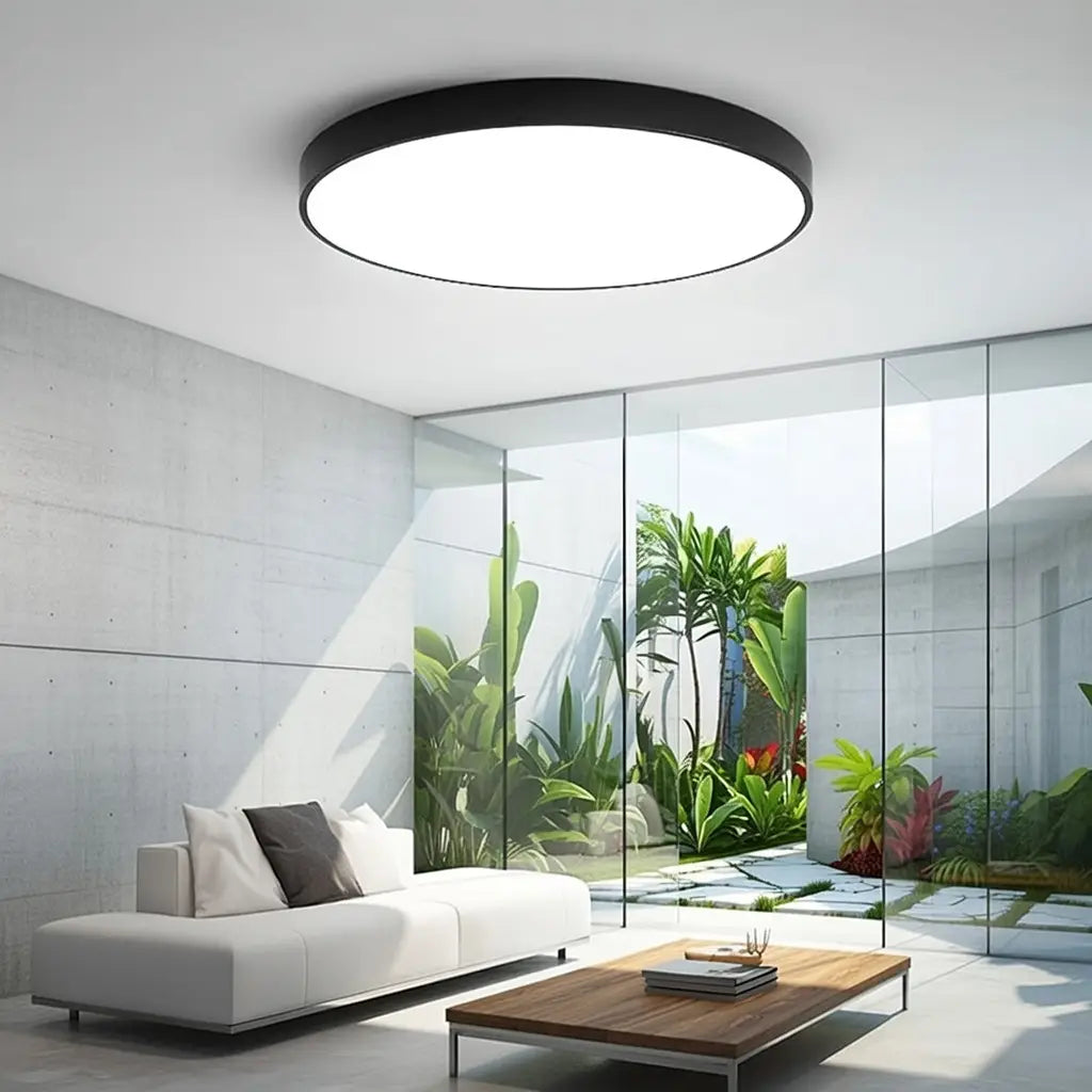 Disc Minimalist Round LED Flush Mount Ceiling Light