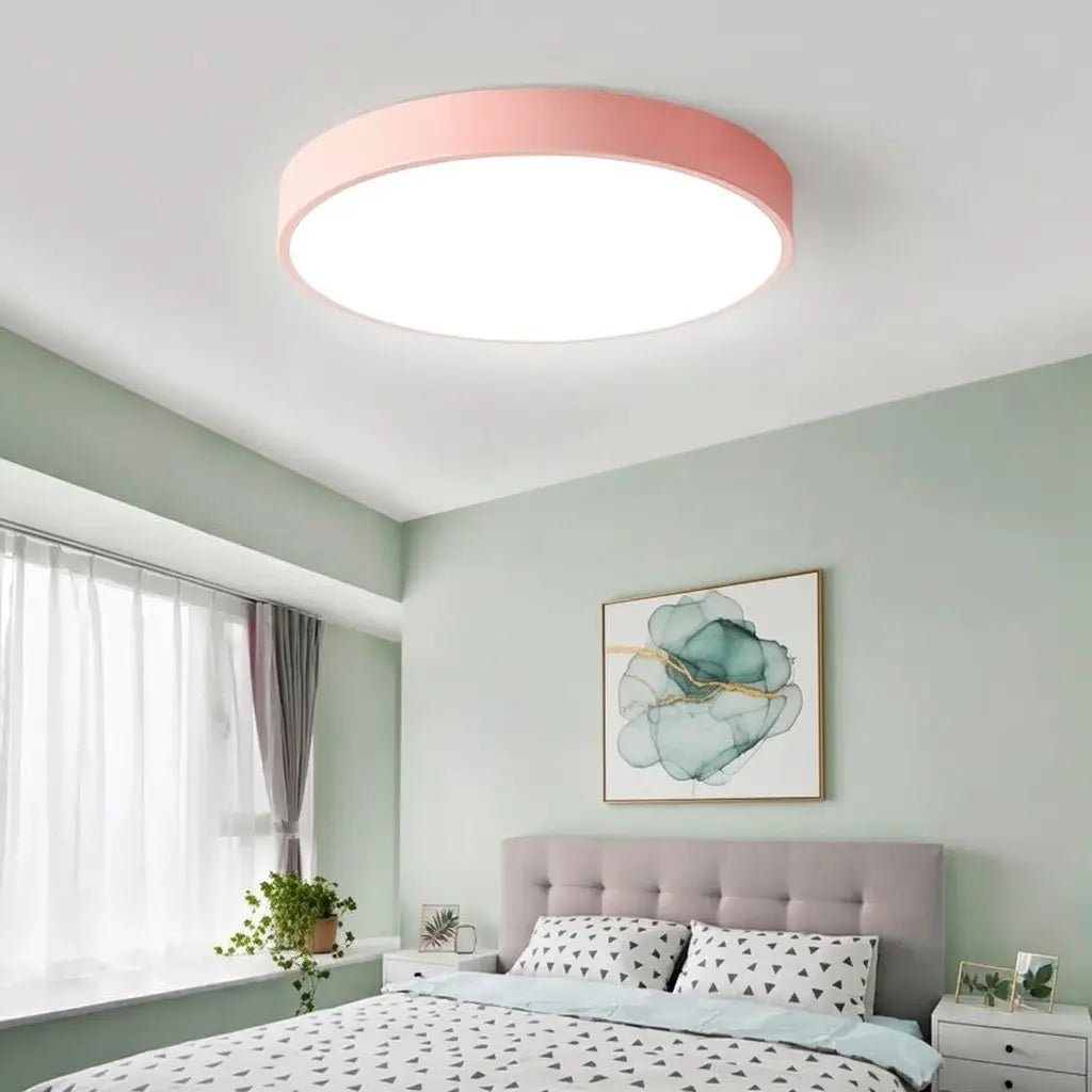 Disc Minimalist Round LED Flush Mount Ceiling Light