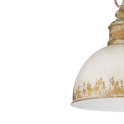 Distressed Coastal Dome Pendant Light