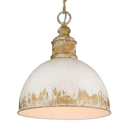 Distressed Coastal Dome Pendant Light
