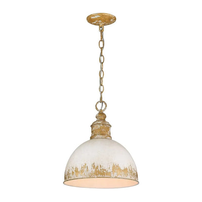 Distressed Coastal Dome Pendant Light