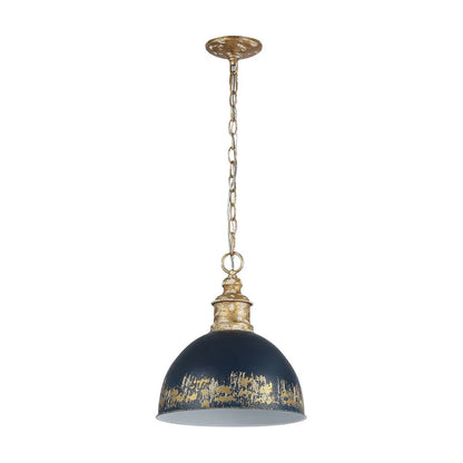 Distressed Coastal Dome Pendant Light