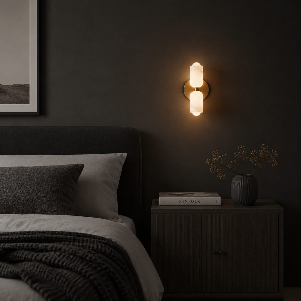 Cillian Modern Cream Acrylic Up & Down Wall Light