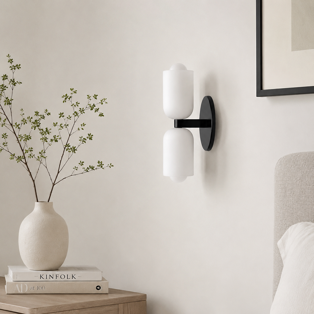 Cillian Modern Cream Acrylic Up & Down Wall Light