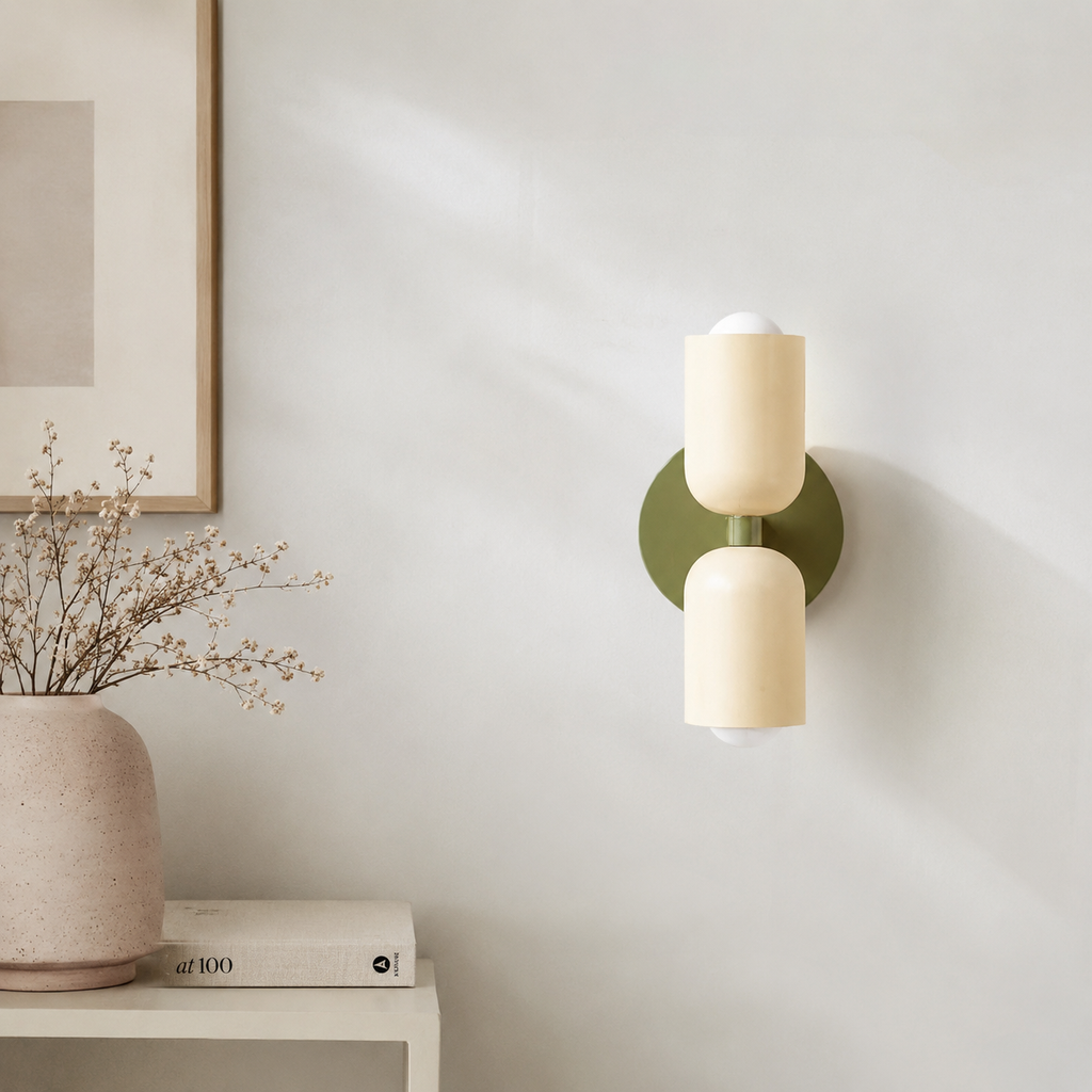 Cillian Modern Cream Acrylic Up & Down Wall Light