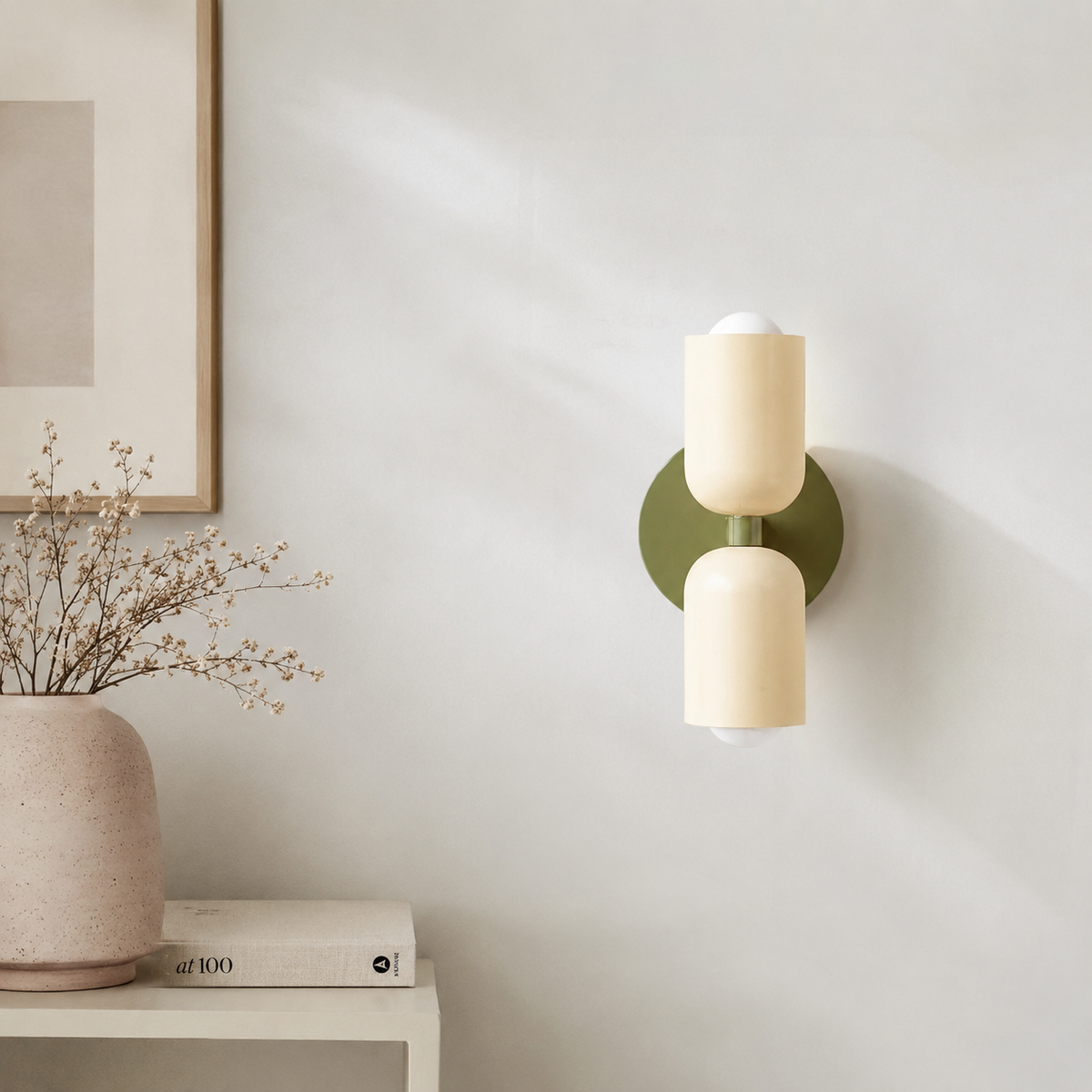 Cillian Modern Cream Acrylic Up & Down Wall Light