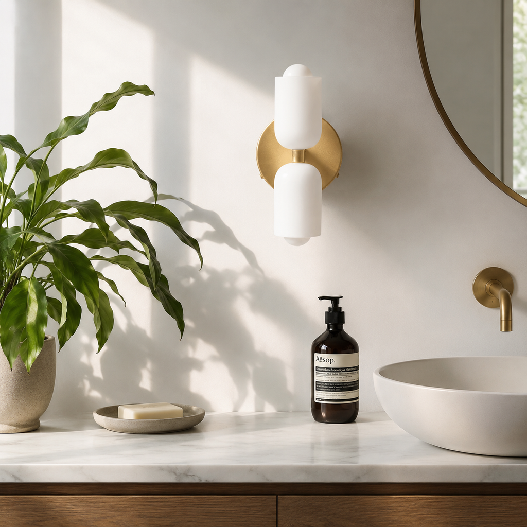 Cillian Modern Cream Acrylic Up & Down Wall Light