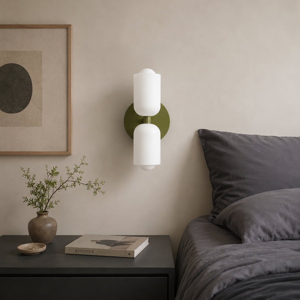 Cillian Modern Cream Acrylic Up & Down Wall Light