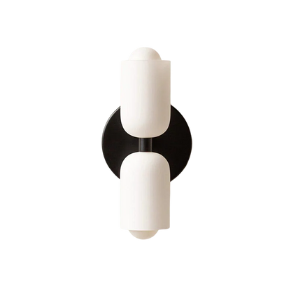 Elegance Cream Acrylic Wall Light with Minimal Metal Base