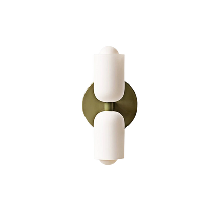 Elegance Cream Acrylic Wall Light with Minimal Metal Base