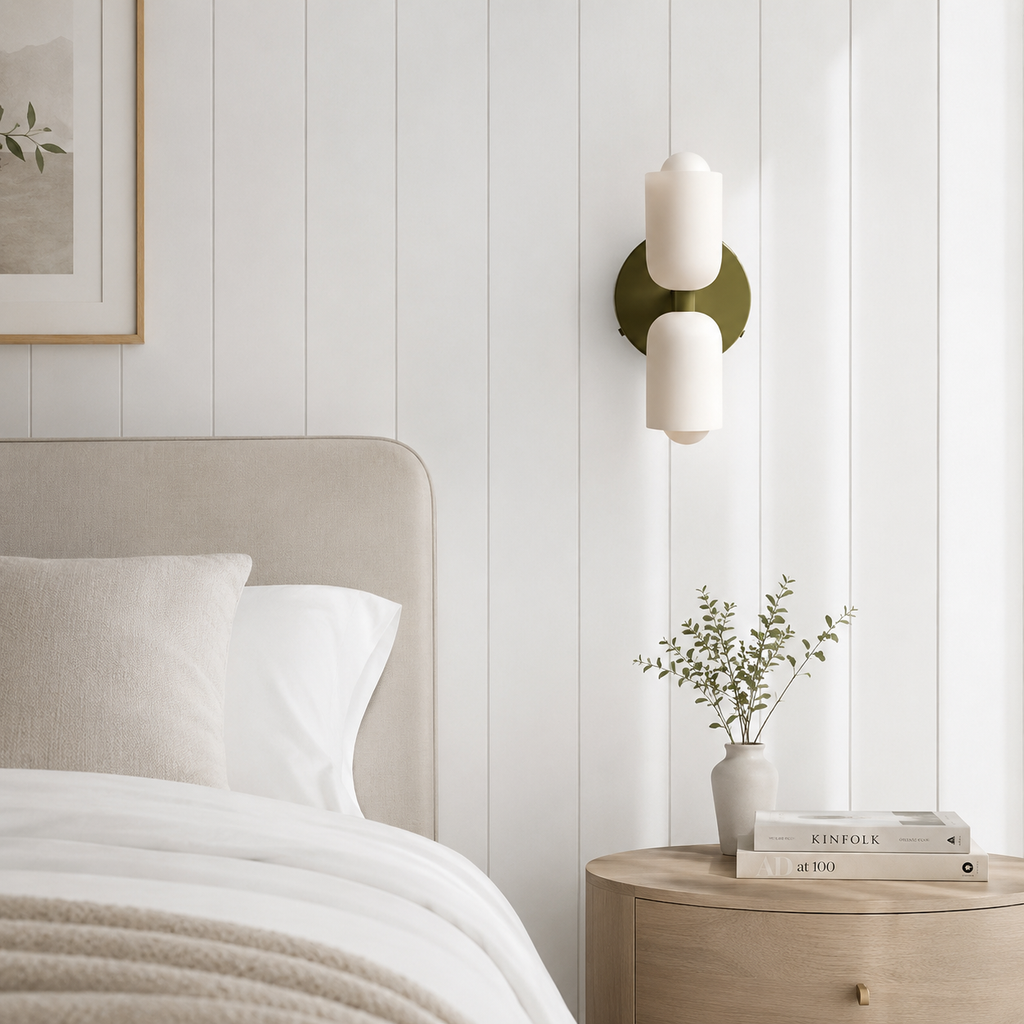 Cillian Modern Cream Acrylic Up & Down Wall Light
