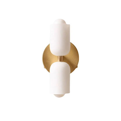 Elegance Cream Acrylic Wall Light with Minimal Metal Base