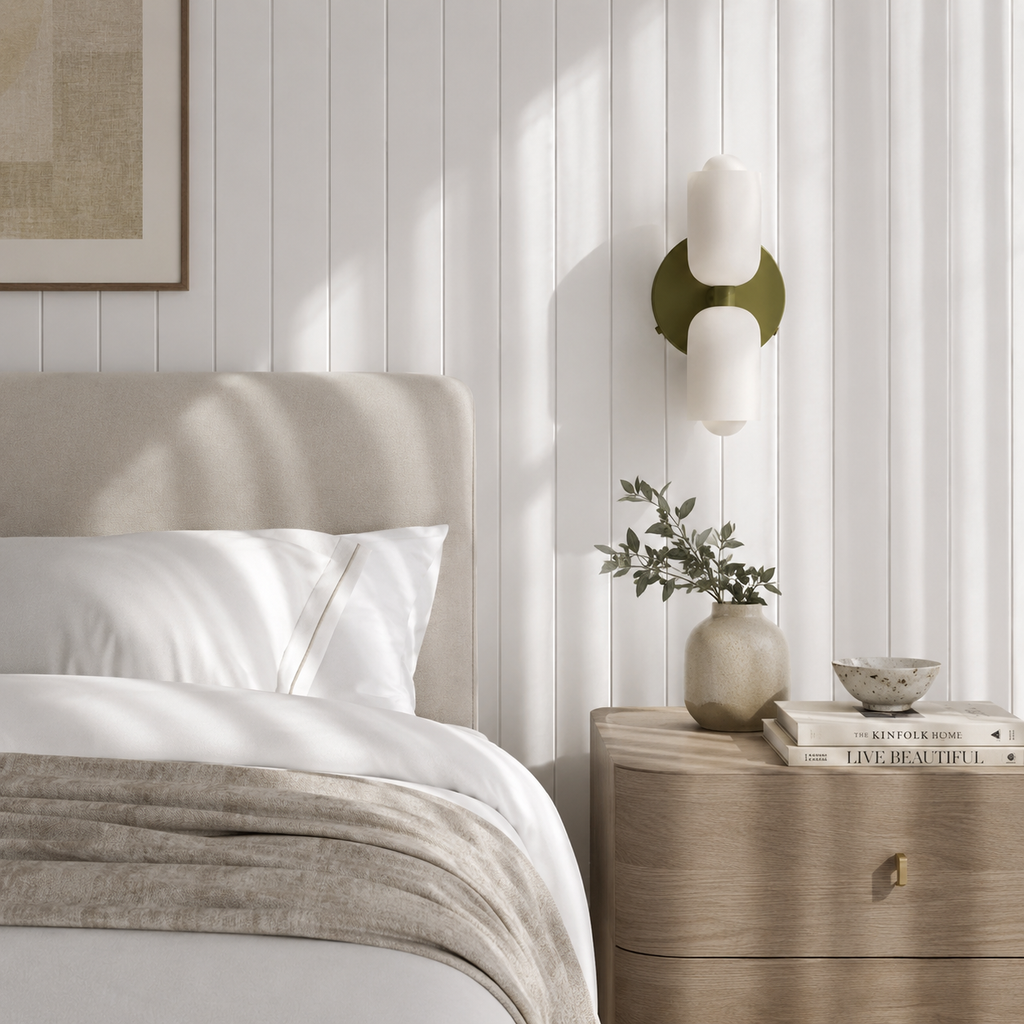 Cillian Modern Cream Acrylic Up & Down Wall Light