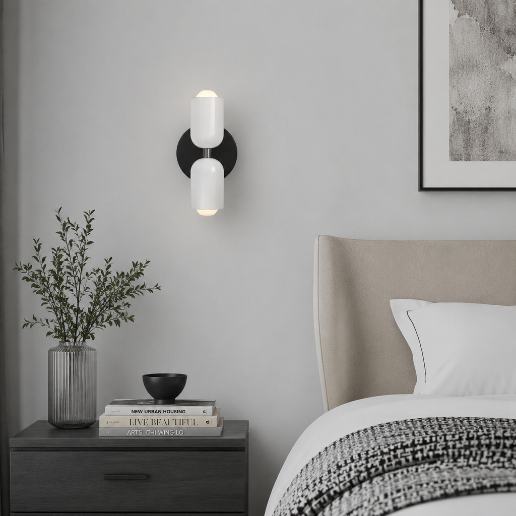 Cillian Modern Cream Acrylic Up & Down Wall Light