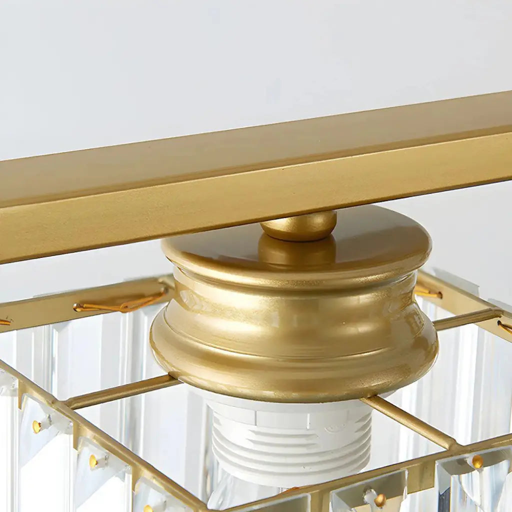 Exhibit Modern Faceted Glass Linear Pendant Light