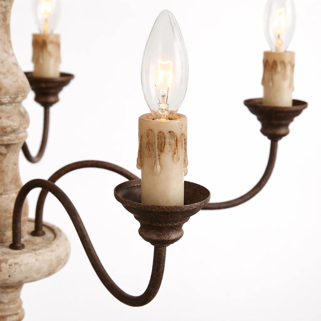 Farmhouse Candle Style Chandelier