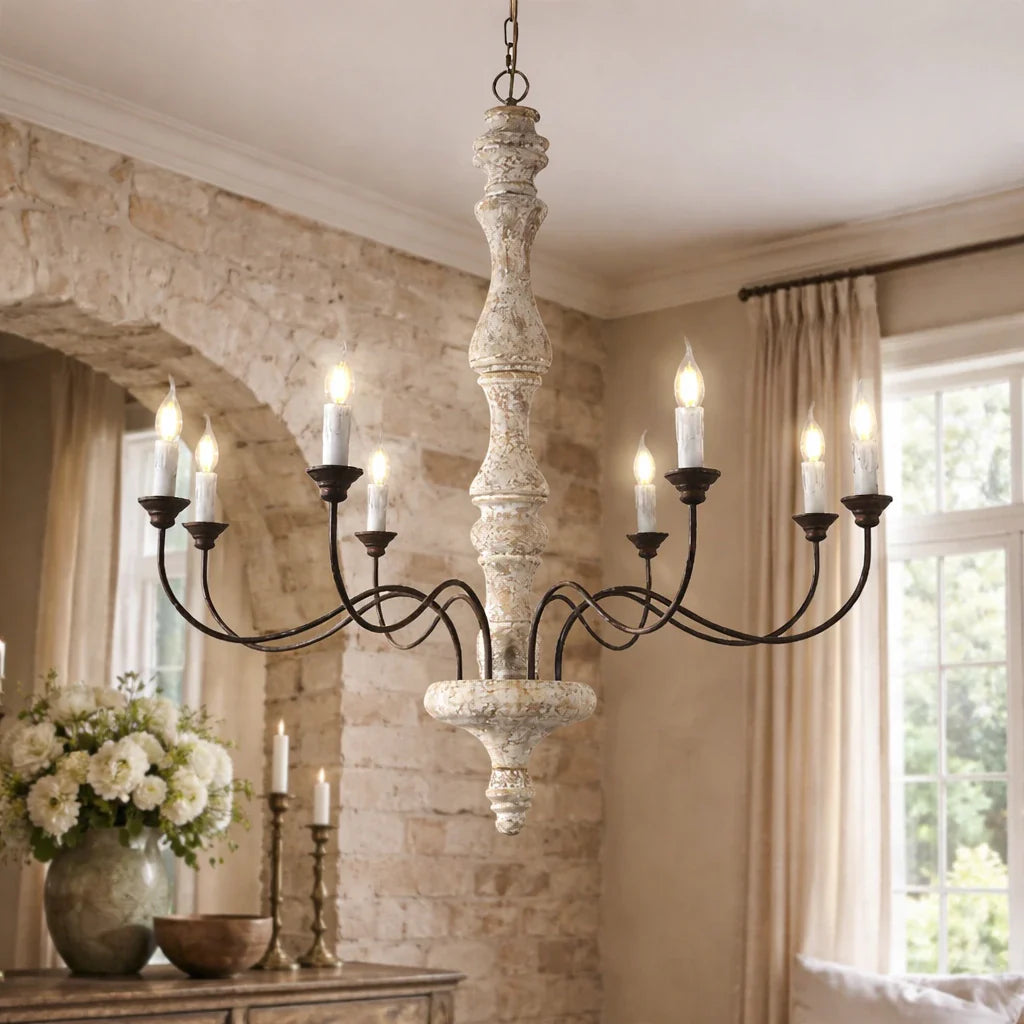 Farmhouse Candle Style Chandelier