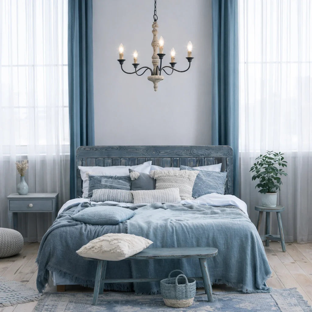 Farmhouse Candle Style Chandelier