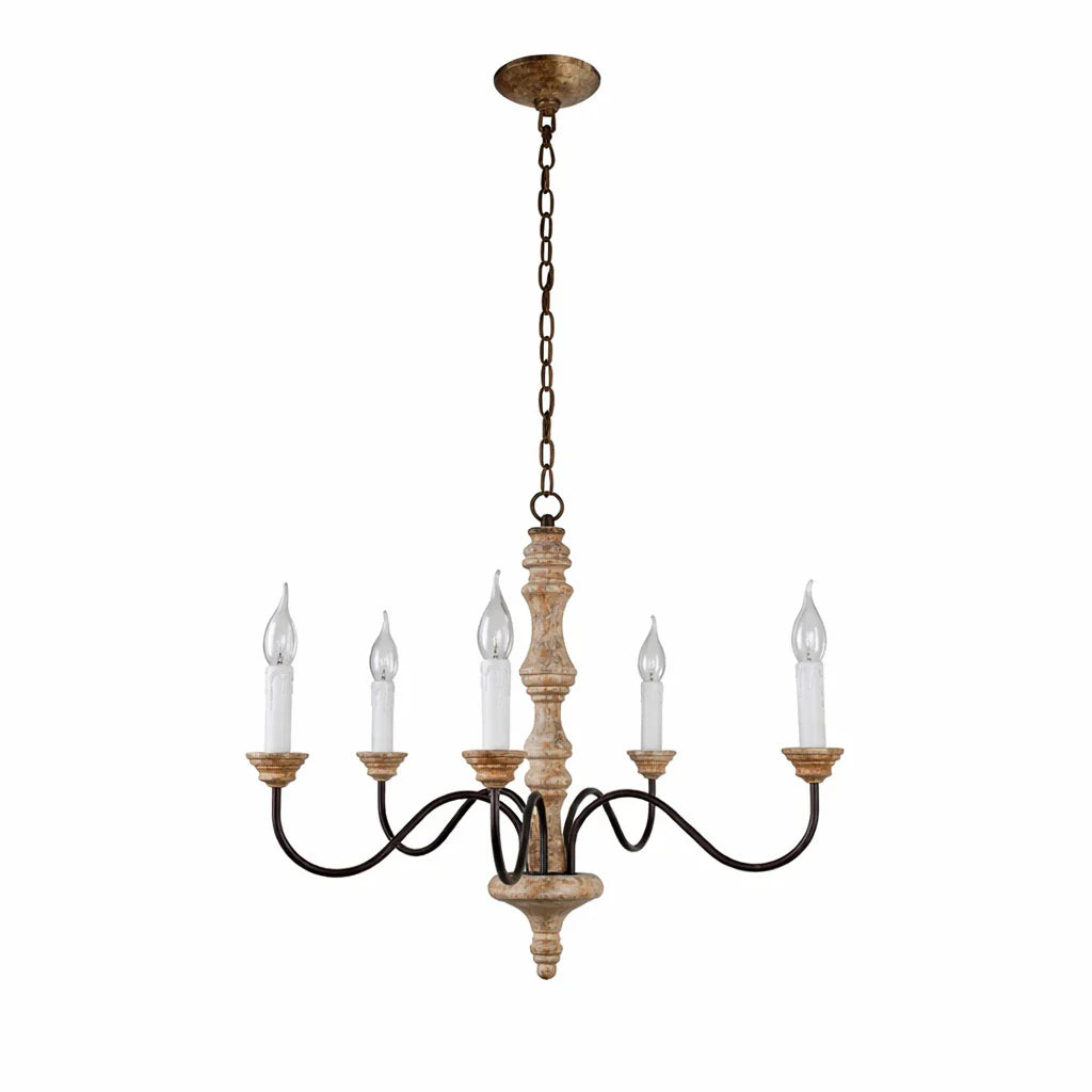 Farmhouse Candle Style Chandelier