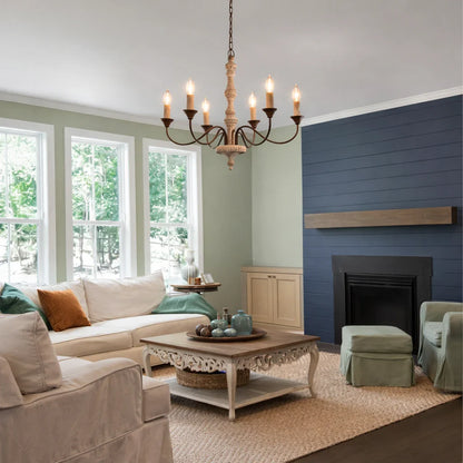 Farmhouse Candle Style Chandelier
