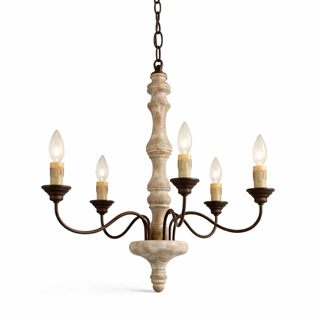 Farmhouse Candle Style Chandelier