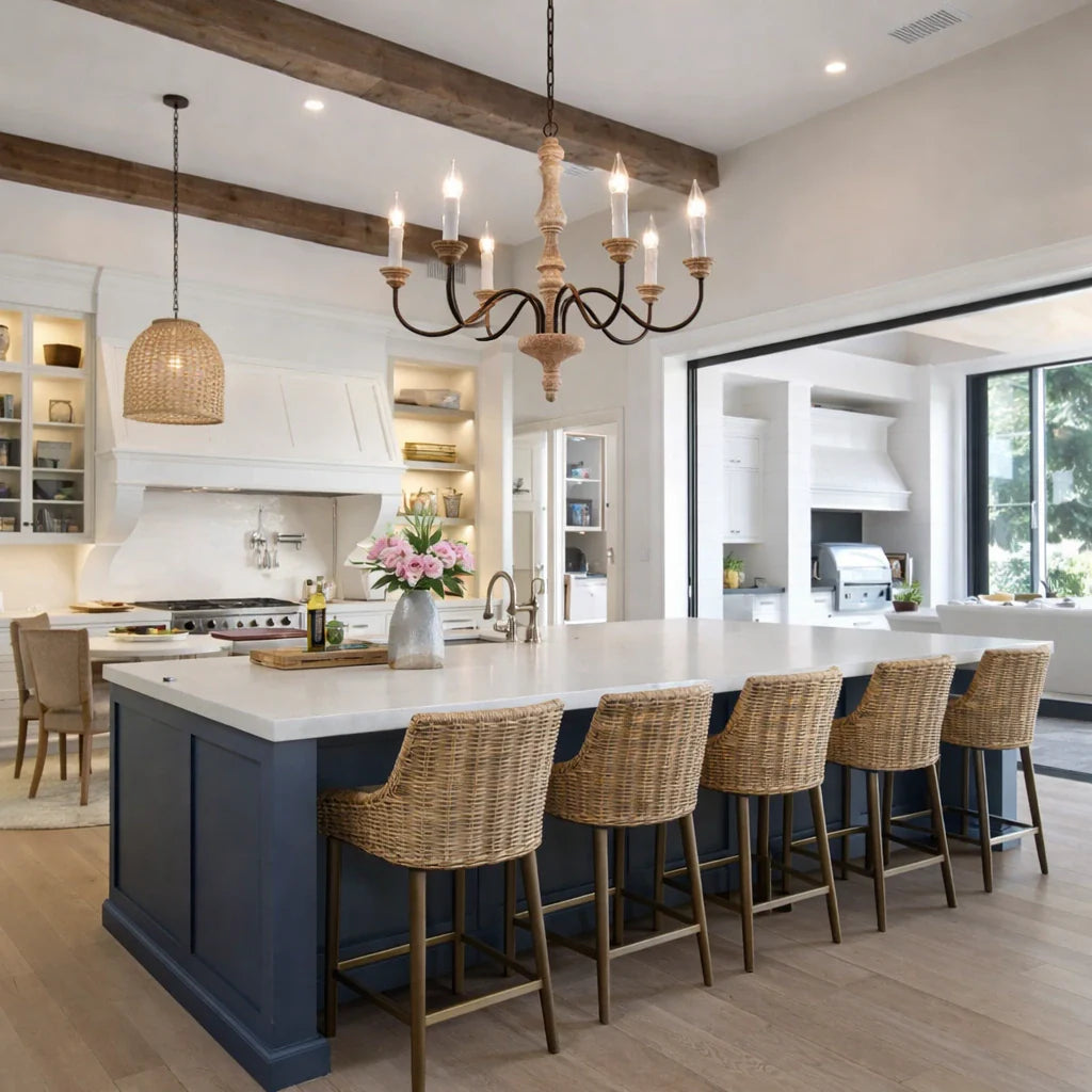 Farmhouse Candle Style Chandelier