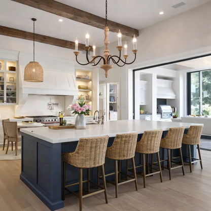 Farmhouse Candle Style Chandelier