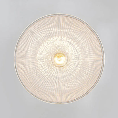 Greer Farmhouse Ribbed Glass Dome Pendant Light