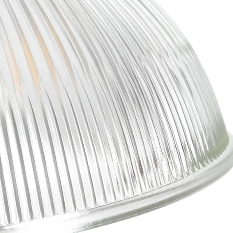 Greer Farmhouse Ribbed Glass Dome Pendant Light