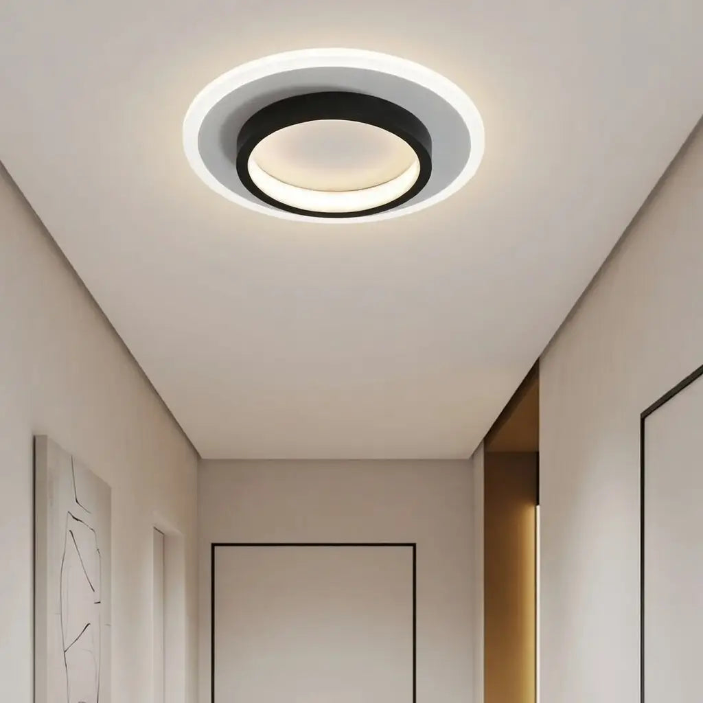 Float Modern Halo Ring LED Flush Mount Ceiling Light