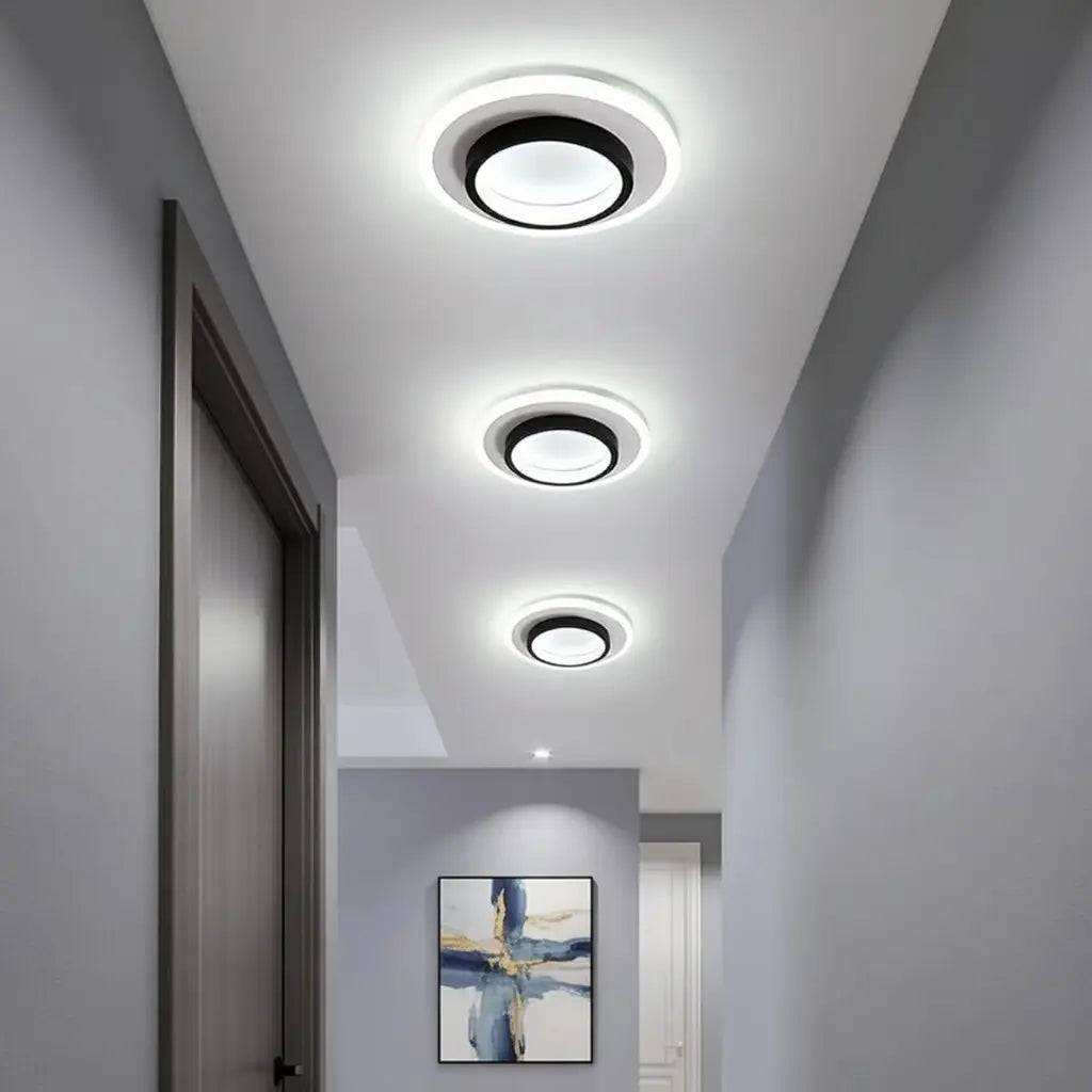 Float Modern Halo Ring LED Flush Mount Ceiling Light