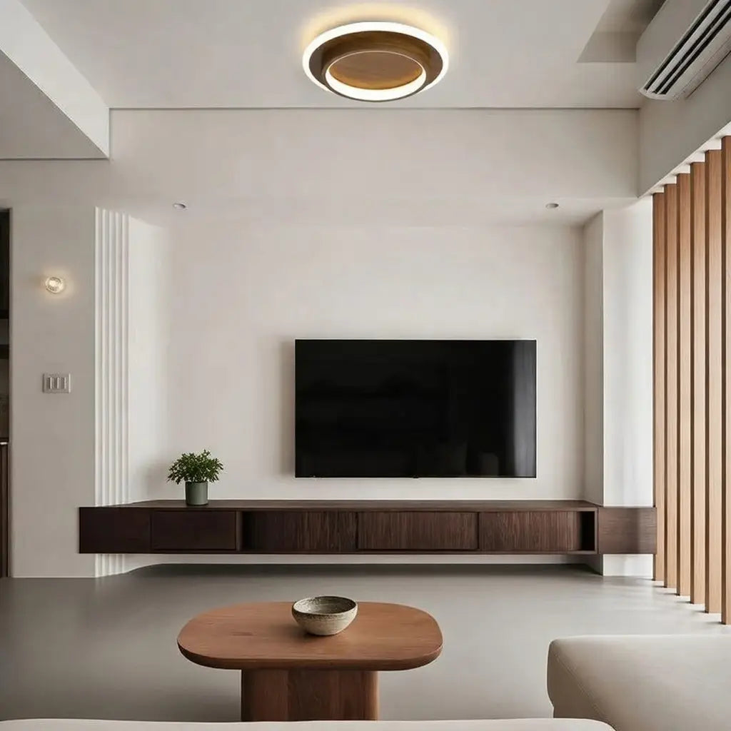 Float Modern Halo Ring LED Flush Mount Ceiling Light